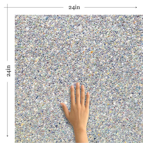 Blue and Yellow Pebbles Imitation Peel and Stick Removable Wallpaper