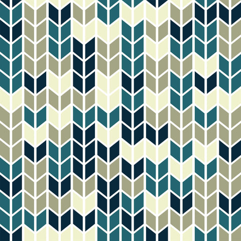 Blue and Beige Diamond Geometric Peel and Stick Removable Wallpaper