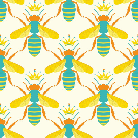 Yellow and White Geometric Animal Peel and Stick Removable Wallpaper