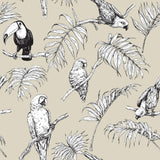 White Bird Animal Peel and Stick Removable Wallpaper