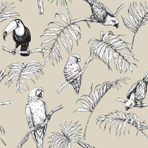 White Bird Animal Peel and Stick Removable Wallpaper