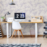 Purple Bunnies Animal Peel and Stick Removable Wallpaper