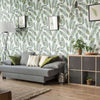 White and Turquoise Bird Animal Removable Wallpaper 2797| Walls By Me