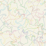 Off White Lines Animal Removable Wallpaper 4342| Walls By Me