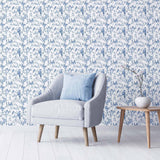 Blue Birds Peel and Stick Removable Wallpaper 5098