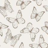 Tan Botanical Animal Removable Wallpaper 7507| Walls By Me
