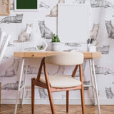 cat print removable wallpaper for home office