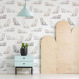 cat print removable wallpaper for home office