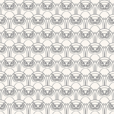 White Owl Animal Removable Wallpaper 6007| Walls By Me