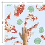 PInk and Orange Botanical Animal Removable Wallpaper 8771| Walls By Me