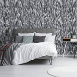 Grey Animal Print Removable Wallpaper 2304| Walls By Me