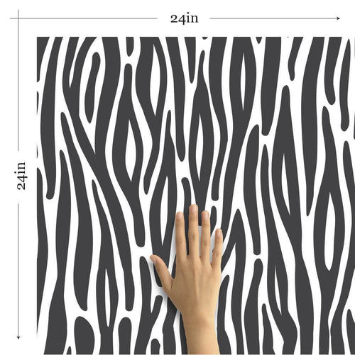 Grey Animal Print Removable Wallpaper 2304| Walls By Me