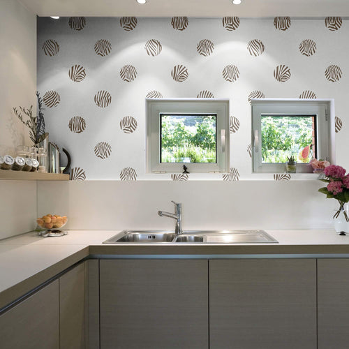 Charcoal Animal Print Removable Wallpaper 1554| Walls By Me