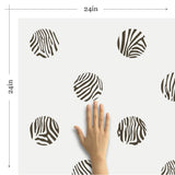Charcoal Animal Print Removable Wallpaper 1554| Walls By Me