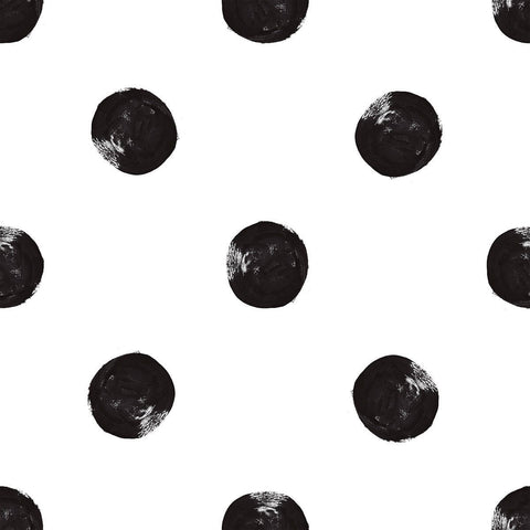 Black and White Dots Baby Peel and Stick Removable Wallpaper