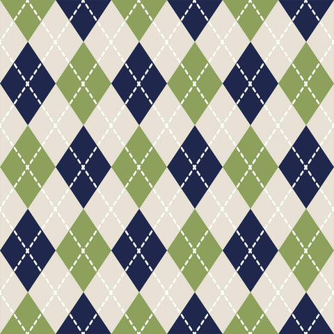Blue and Green Geometric Peel and Stick Removable Wallpaper