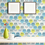 Teal Animals Baby Removable Wallpaper 6486| Walls By Me