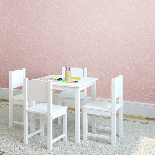 Pink Floral Baby Removable Wallpaper 2964| Walls By Me