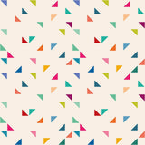 Violet and Orange Geometric Baby Peel and Stick Removable Wallpaper