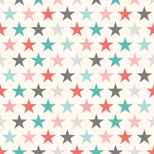 Pink and Green Geometric Baby Removable Wallpaper 9455| Walls By Me