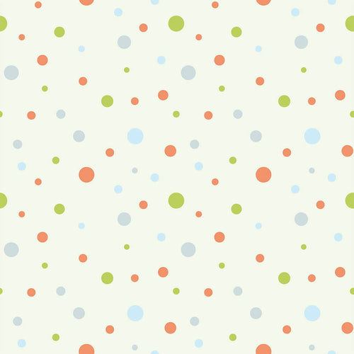 Brown and Green Dots Baby Removable Wallpaper 3322| Walls By Me