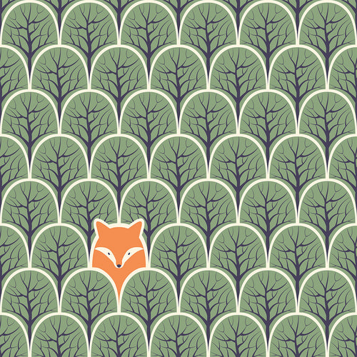 Wallpaper Sample for Kids Green and Similar Tones 002