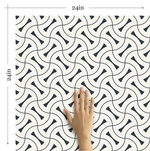 Charcoal Geometric Basic Removable Wallpaper 0814| Walls By Me