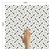 Charcoal Geometric Basic Removable Wallpaper 0814| Walls By Me