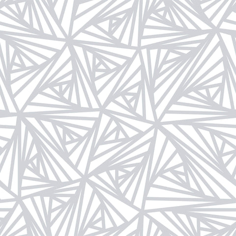 Grey Geometric Basic Peel and Stick Removable Wallpaper