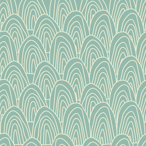 Gray and Green Seamless Basic Removable Wallpaper 8446| Walls By Me