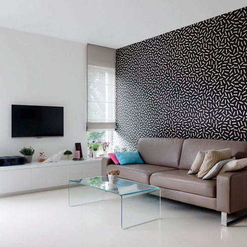 Black and White Lines Basic Removable Wallpaper 5744| Walls By Me