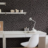 Black and White Lines Basic Removable Wallpaper 5744| Walls By Me