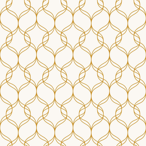 Golden Look Geometric Basic Peel and Stick Removable Wallpaper
