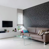 White and Charcoal Triangles Basic Removable Wallpaper 4100| Walls By Me