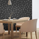 White and Charcoal Triangles Basic Removable Wallpaper 4100| Walls By Me