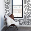 Black Deco Basic Peel and Stick Removable Wallpaper