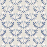 Blue Floral Peel and Stick Removable Wallpaper