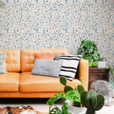 Orange Terrazzo Basic Peel and Stick Removable Wallpaper