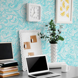 Blue Japanese Basic Removable Wallpaper 5029| Walls By Me