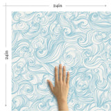 Blue Japanese Basic Removable Wallpaper 5029| Walls By Me