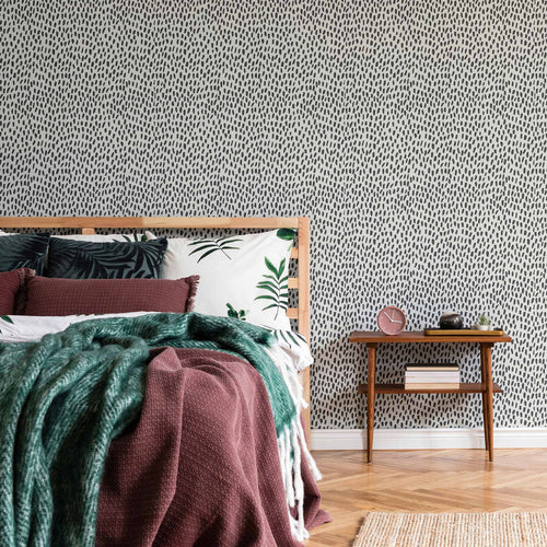 Black and White Animal Peel and Stick Removable Wallpaper