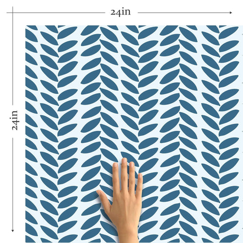 Blue Modern Basic Removable Wallpaper 23_a | Walls By Me