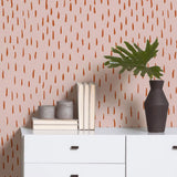 Coral Rusty Rain Drops Basic Removable Wallpaper 23_b | Walls By Me