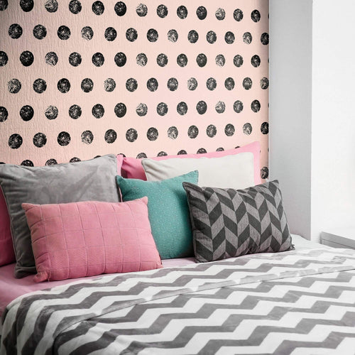 Beige Geometric Teens Peel and Stick Removable Wallpaper