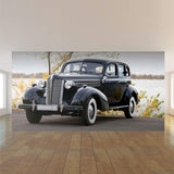 Black Car Peel and Stick Removable Wall Mural 1910