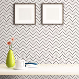 Black Chevron Peel and Stick Removable Wallpaper