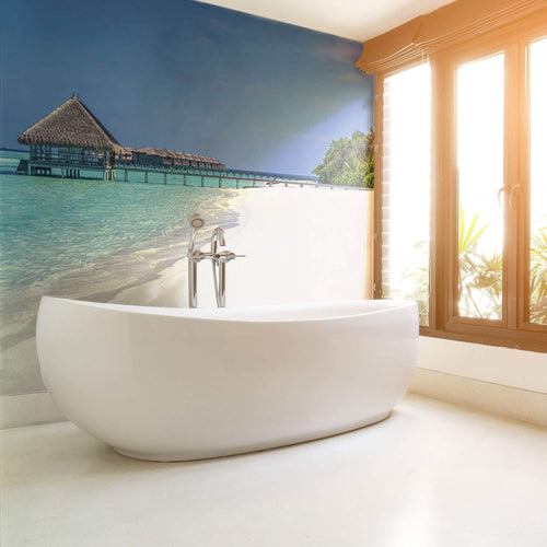 Blue Beach Peel and Stick Removable Wall Mural 5380