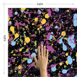 Yellow and Green Abstract Children Removable Wallpaper 6012| Walls By Me