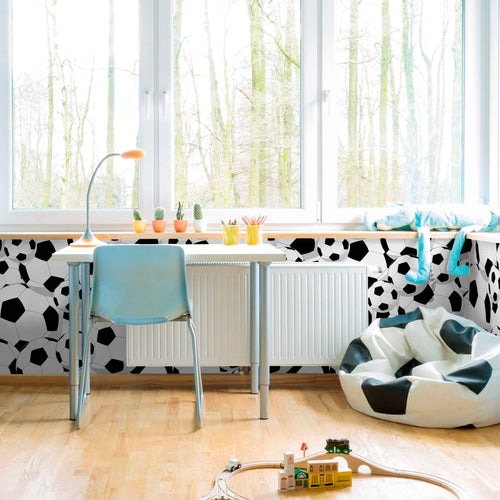 White and Black Sports Children Removable Wallpaper 1861| Walls By Me