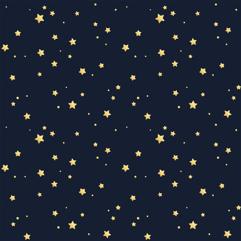 Yellow Star Children Peel and Stick Removable Wallpaper